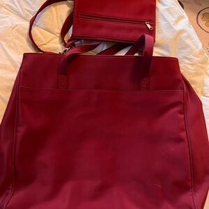 TravelSmith Rich Deep Red Women's Tote Bag
